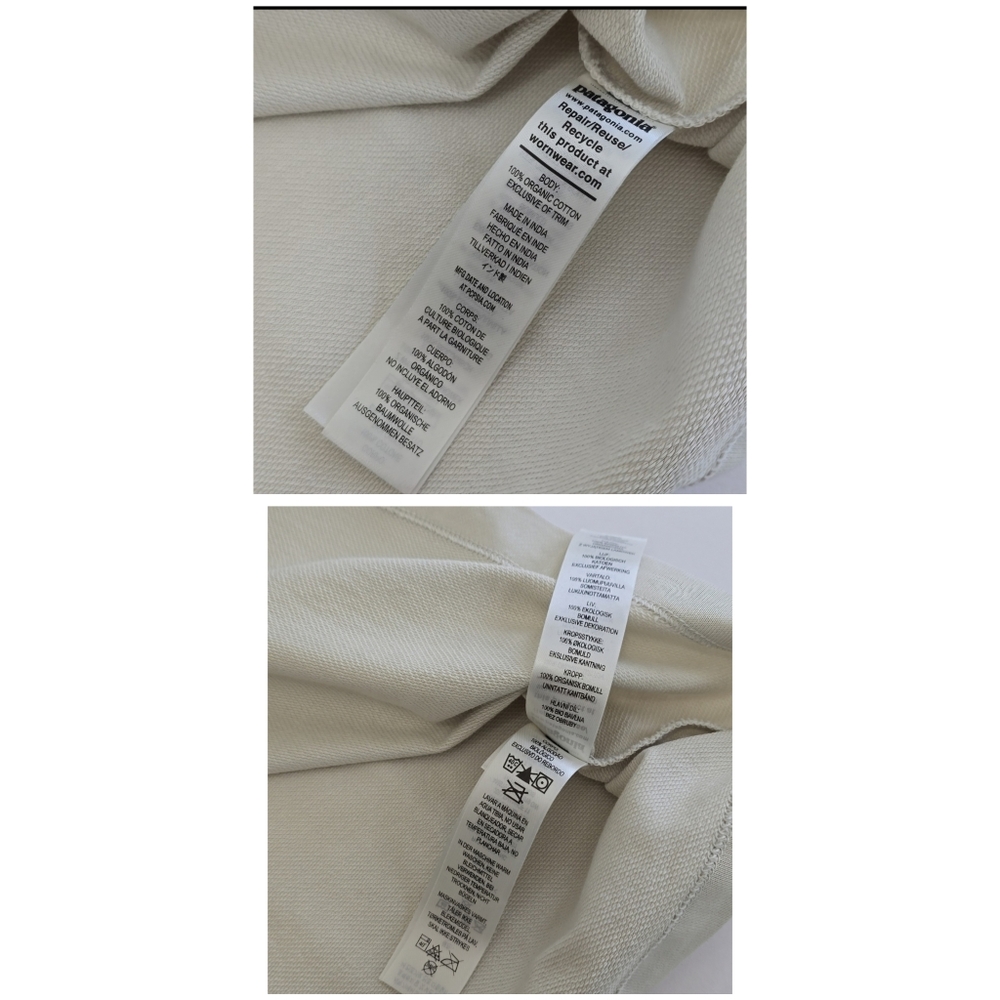NWT Patagonia Women's Regen Organic Cotton Essential Pullover Beige Size Medium - Picture 15 of 17